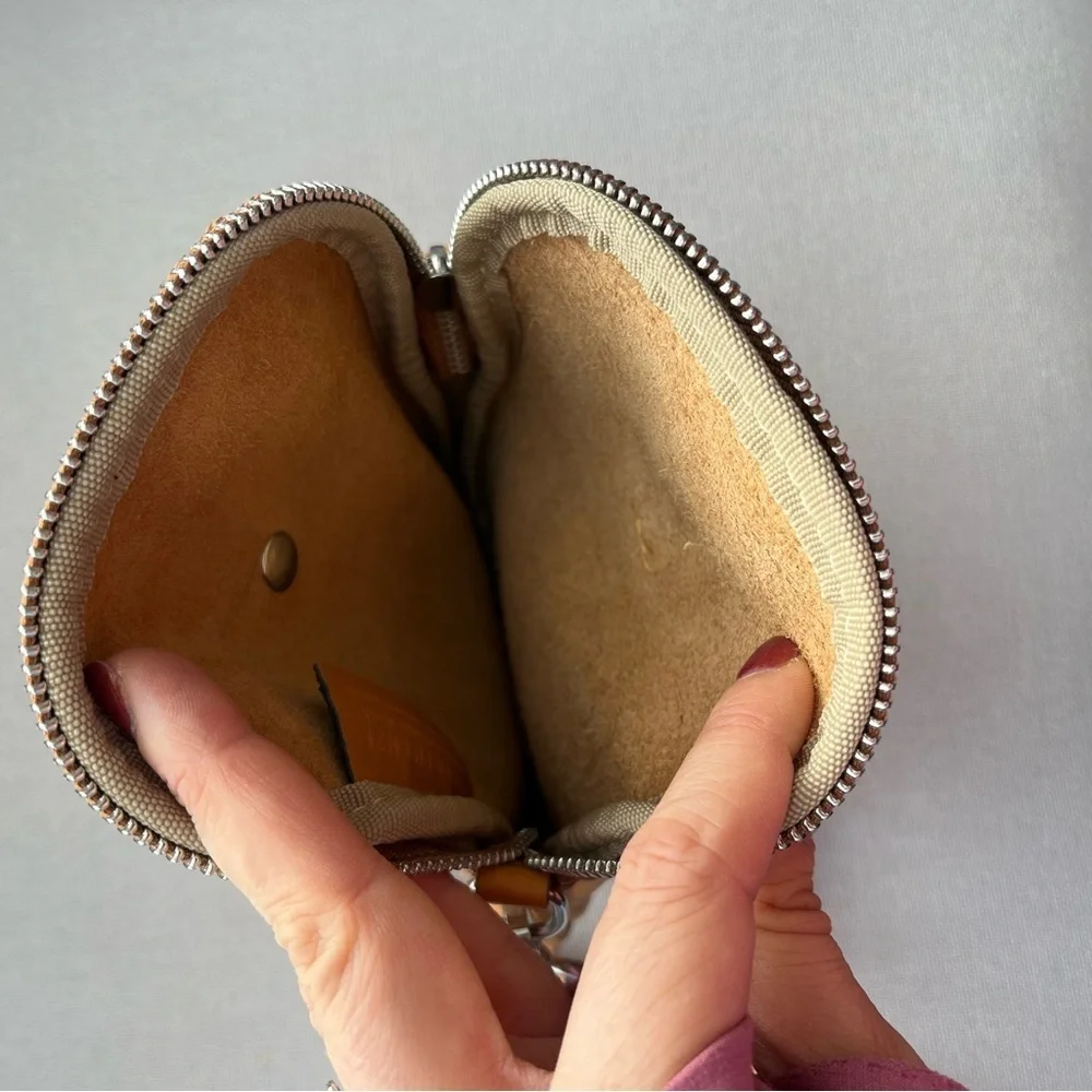 Divina Firenze Crossbody Purse Tan Leather Made in Italy